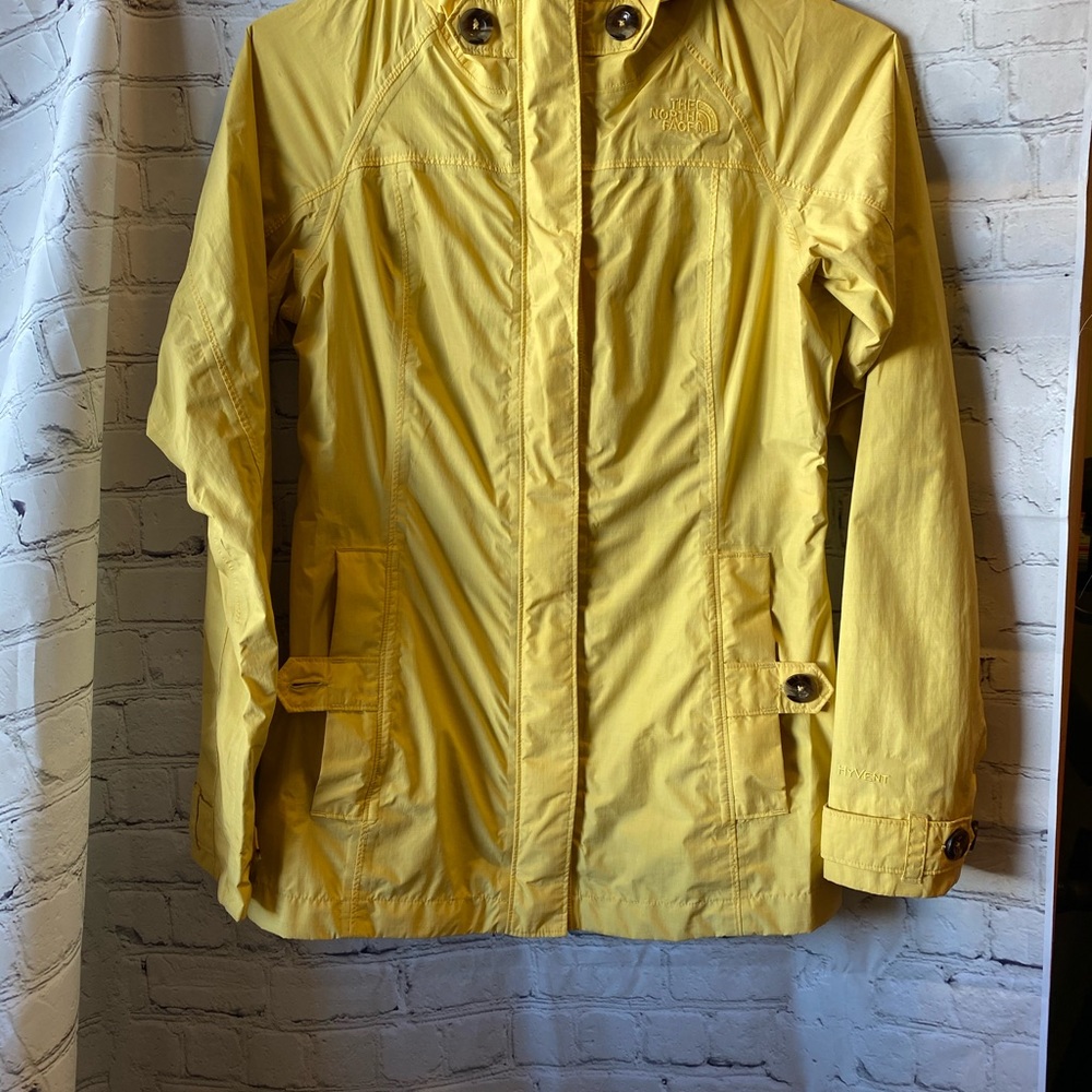 The North face yellow jacket Size XS